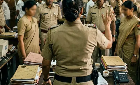 malkajgiri police woman inspector misconduct 