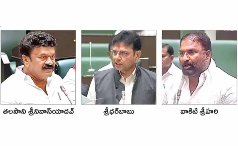 BRS Deputy Floor Leader Talasani Srinivas Yadav in the debate on the BC bill