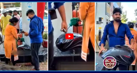 Petrol Shortage Man Fills Petrol In Loose Tank 1