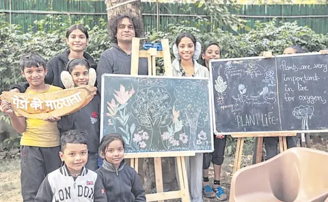 This Delhi IRS Officers School of Trees Is Helping Children Learn From Nature