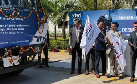 First Batch of 2000 Prahar Light Machine Guns Delivered to Indian Army