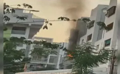 Fire accident at manikonda