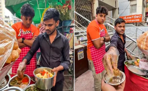 Bengaluru content creator works at panipuri stall Goes Viral