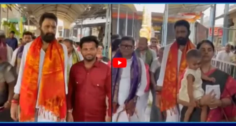 Kodali Nani Visuals At Srikalahasti Temple  1