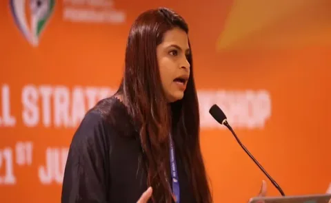 Indian football chief Kalyan Chaubey accused of harassment by women's panel head Valanka Alemao9