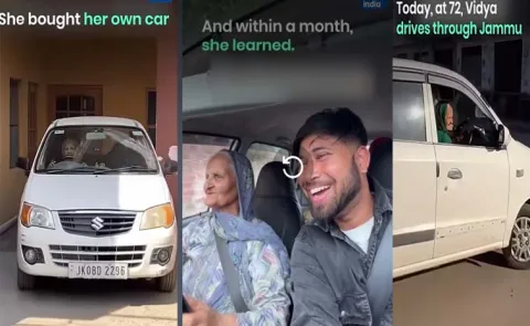 Vidya Kaur story: Woman driving at 72 goes viral