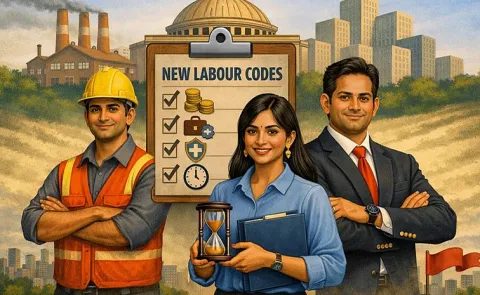 India New Labour Codes to Replace 29 Laws from April 1 2026