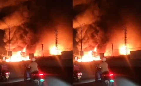 Major Fire Acciedent at Hyderaba Bachupally at Pragathi Nagar