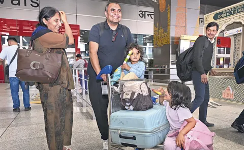 Indians Stranded Amid Gulf Conflict Return Home As Abu Dhabi-Delhi Flight Lands Safely