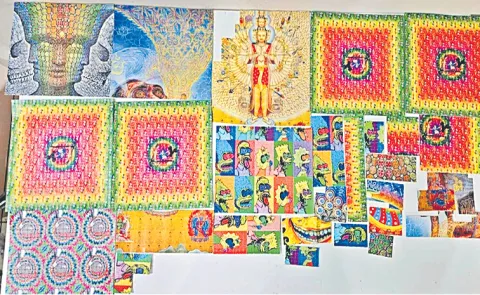 Drug trafficking in the form of paintings