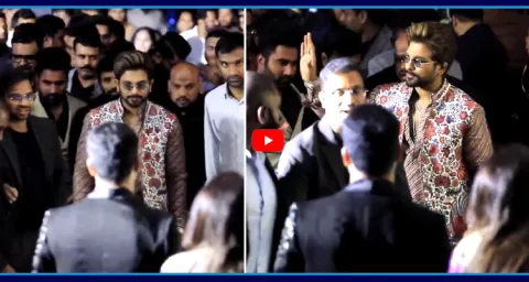 Allu Arjun At Vijay Devarakonda And Rashmika Mandanna Marriage Reception 1