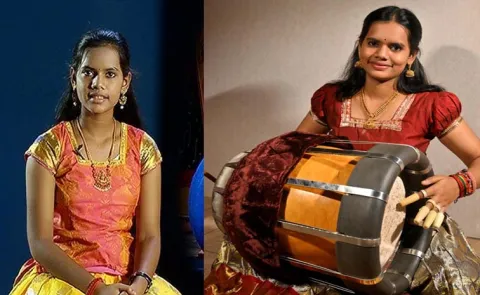 Meet thavil artiste Amirthavarshini Manishankar