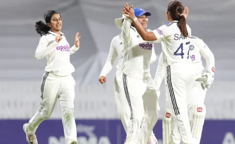 IND W vs AUS W Only Test: Australia Steady After Sutherland Sinks India2