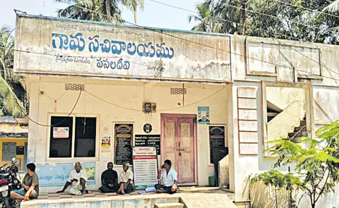 Jana Sena sarpanch locks village secretariat