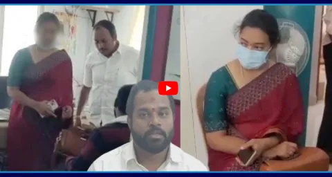 Janasena MLA Arava Sridhar Victim Harsha Veena Attend ASP Office 1