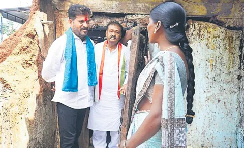 Revanth Reddy Fulfills Padayatra Promise House For Lakshmi Kamareddy