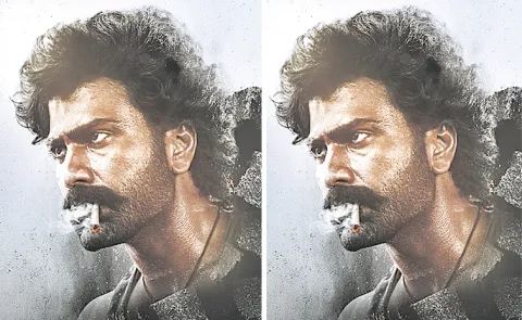 Sharwanand massy and intense look from Bhogi movie revealed