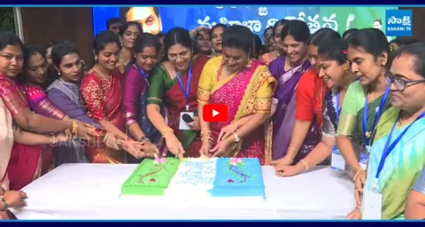 Womens Day Celebrations In YSRCP Office Tadepalli 1