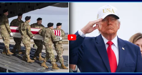 Trump Attends US Soldiers Final Rights At Dover Air Force Base  1