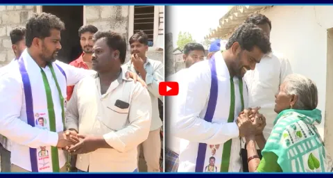 YSRCP Venkat Goud Participated In Gadapa Gadapaku Programme 1