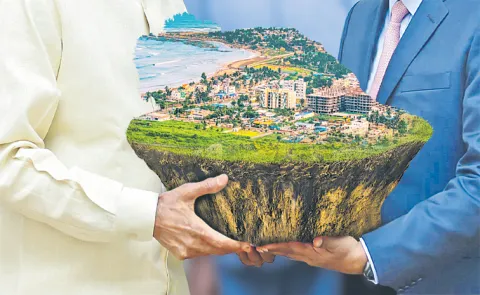 Chandrababu Gives Premium Govt lands Grab to Unknown small companies