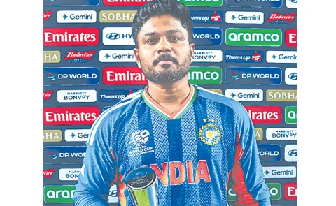 Sanju Samson wins Player of the Tournament award