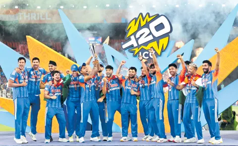 India wins T20 World Cup trophy for the third time