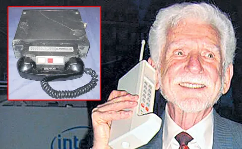 Martin Cooper made the first cellphone call history