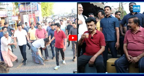 CM Stalin at a Tea Shop For Election Campaign 1