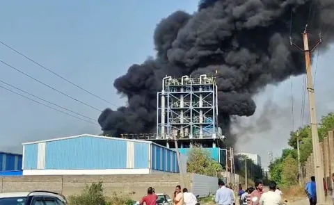 Fire breaks out at Sangareddy industrial estate
