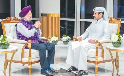 Union Minister Hardeep Singh Puri visits Qatar to boost energy ties2
