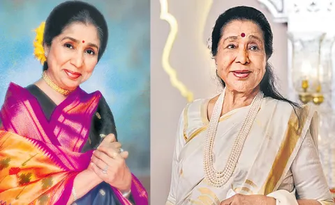 Asha Bhosle life of struggle and strength, Sakshi special story