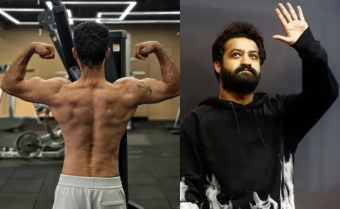 JR NTR Gym Photo Viral In Social Media And Update On New Movie