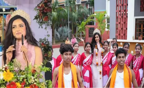 Miss India Nikita Porwal gets emotional as 40,000 student