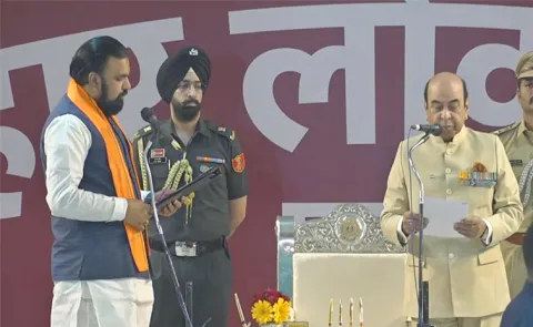 Samrat Choudhary takes oath as Bihar CM