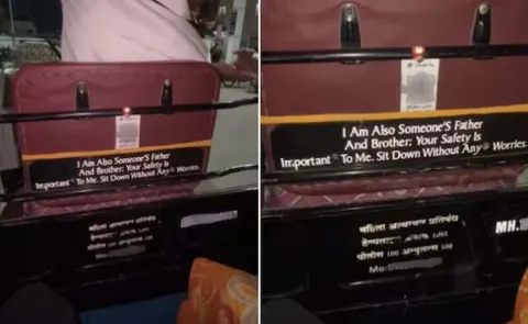 Auto driver's safety message for female passengers wins hearts online12