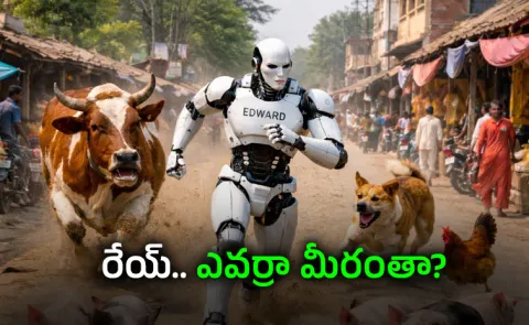 Edward the robot sparks India fun viral
