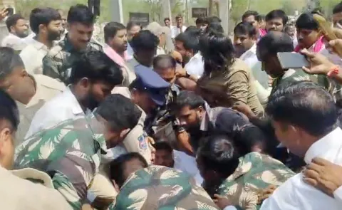 High Tension In Medipally Ranga Reddy District