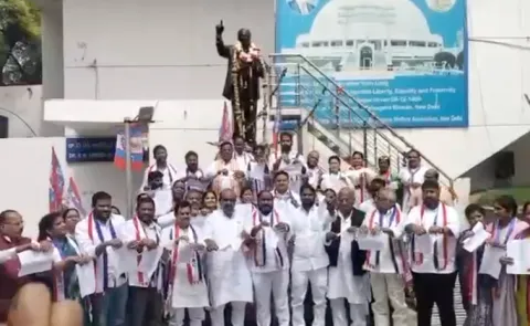 Delimitation: Bc Leaders Protest At Delhi