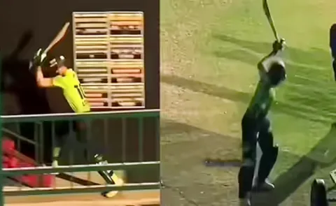 Shaheen Afridi loses cool after golden duck, smashes bat crazily in PSL clash4