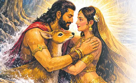 king saurashtra deer curse and tamasa manvantara story12