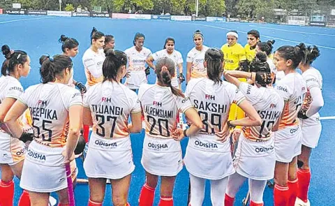 India Argentina womens hockey series drawn5