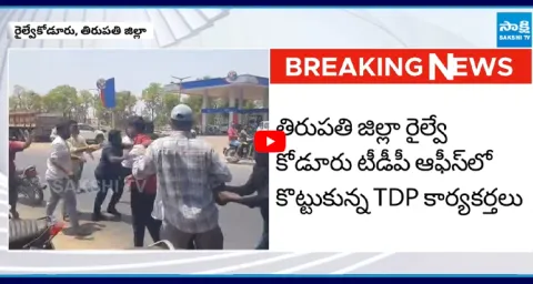 TDP Activists Fight In Chandrababu's Birthday Celebrations 3