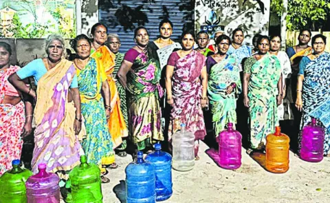 Drinking water supply suspended in Tallapudi SC Colony