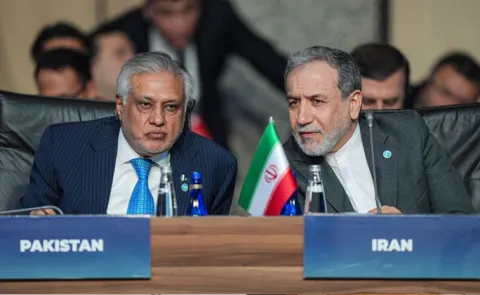 pakistans-deputy-pm-ishaq-dar-speaks-with-iran Minister Abbas Araghchi