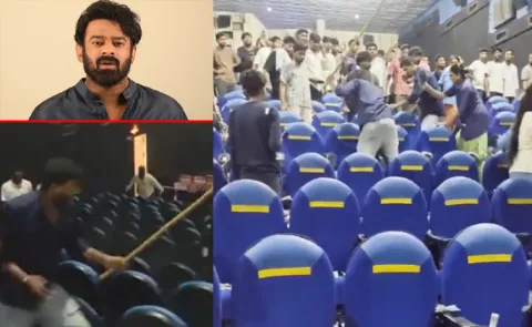 Hyderabad Sudarshan Theatre Employees Attack Prabhas Fan