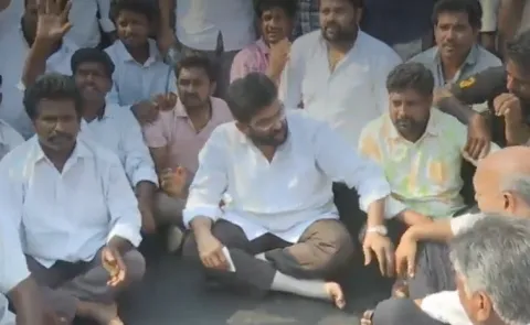 YSRCP MPTC member husband missing chaos at rangampet ps in EG dist