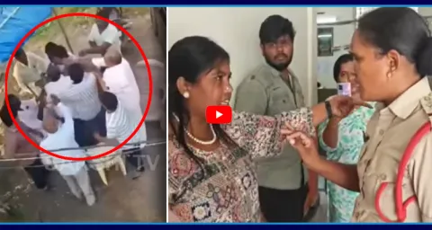TDP MLA Vasantha Krishna Prasad Followers Attack On Janasena Woman Leader 1