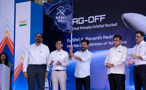 CM Revanth Reddy at Skyroot Aerospace Program In Shamshabad