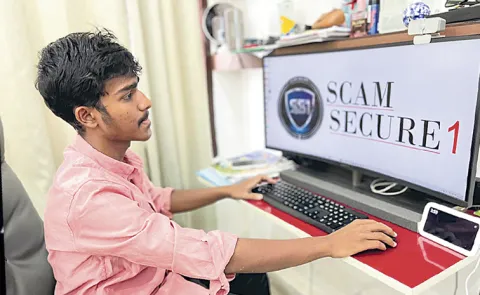 Hanumakonda Teenager Arjun Ram Develops Website to Instantly Identify Fraudsters